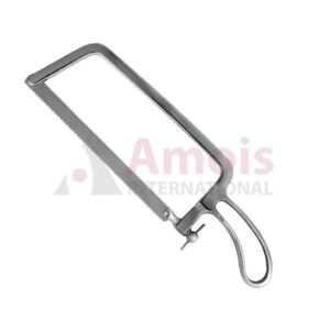 CHARRIERE Amputation Saw 35cm (13 3/4"), with 3 interchangeable Saw Blades: 12.0mm, 15.0mm and 18.0mm