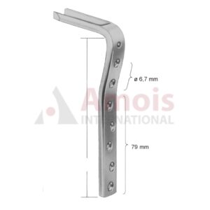 Condylar Plate 95 Deg, Round 7 Holes, Length of Plate 124 mm