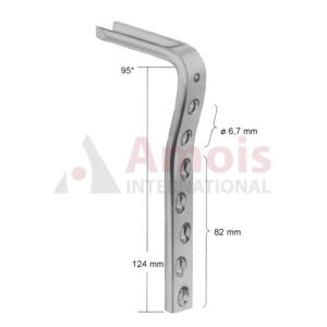 Condylar Plate 95 Deg, Compression, 7 Holes, Length of Plate 124 mm