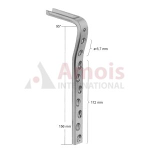 Condylar Plate 95 Deg, Compression, 9 Holes, Length of Plate 156 mm