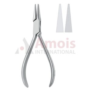 Flat Nose Pliers 14cm One Jaw Smooth / One Jaw Serrated