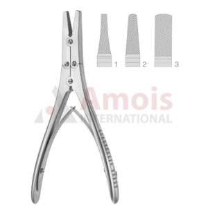 Flat Nose Pliers Compound Action, 18cm Parallel Grip