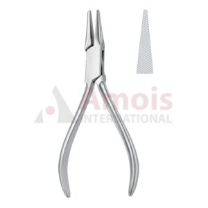 Flat Nose Pliers Serrated Jaws 14cm