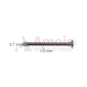 Fullthreaded Cortical Screw, Dia. 2.7mm, Self-Tapping