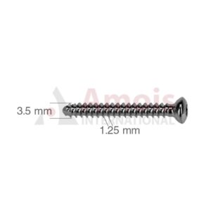 Fullthreaded Cortical Screw, Dia. 3.5mm, Self-Tapping