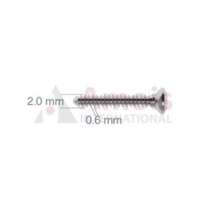 Fullthreaded Mini Cortical Screw, Dia. 2.0mm, Long