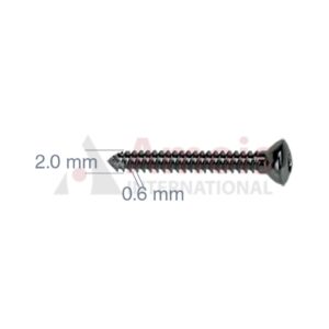 Fullthreaded Mini Cortical Screw, Dia. 2.0mm, Long, Self-Tapping