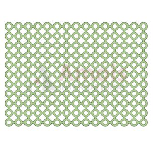 Grid Plate, Titanium 60.0 X 40.0 X 0.6mm P=1 Piece