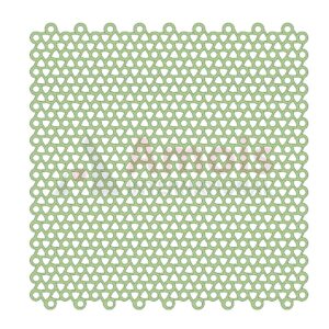 Grid Plate, Titanium 100.0 X 100.0 X 0.6mm P=1 Piece