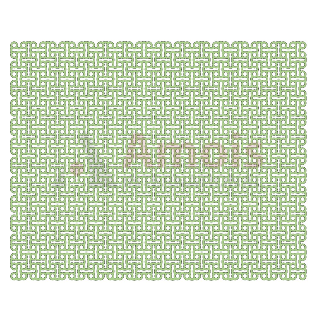 Grid Plate, Titanium 150.0 X 150.0 X 0.6mm P=1 Piece