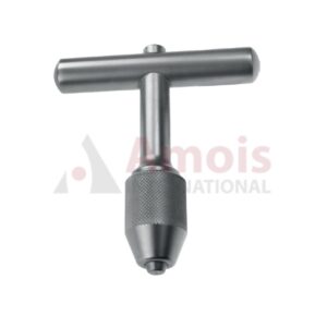 Hand Drill with T-Handle and Quick Coupling Chuck, Opening Up To Dia. 4.0mm, Longitudinally Bored