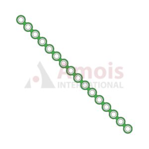 Medium Plate Straight 1.6mm, Titanium, 16 Holes, Profile 0.6mm P=5 Piece