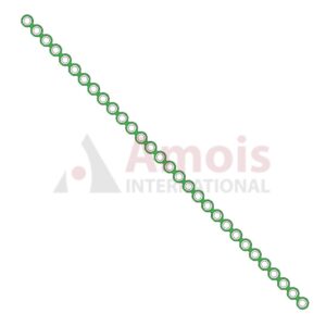 Medium Plate Straight 1.6mm, Titanium, 30 Holes, Profile 0.6mm, P=5 Piece