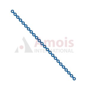 Micro Plate Straight 1.2 mm, Titanium, 24 Holes, Profile 0.6mm P=5 Piece