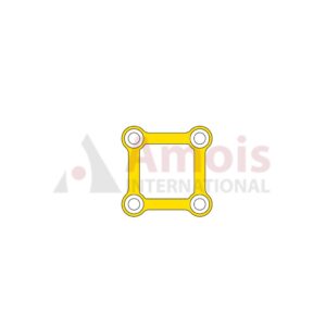 Mini Rectangular Plate 2.0 mm, Titanium, 2x2 Holes, Profile 1.0mm P=5 Piece