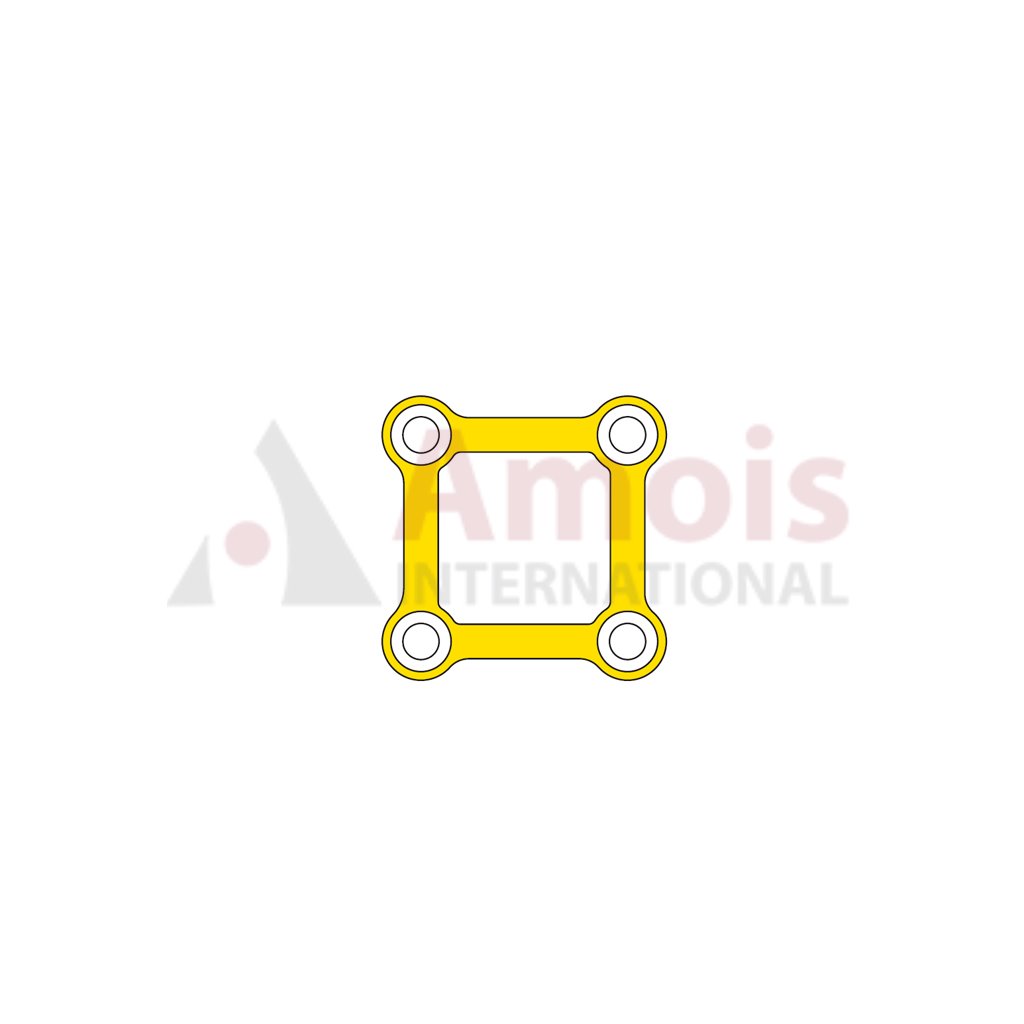 Mini Rectangular Plate 2.0 mm, Titanium, 2x2 Holes, Profile 1.0mm P=5 Piece