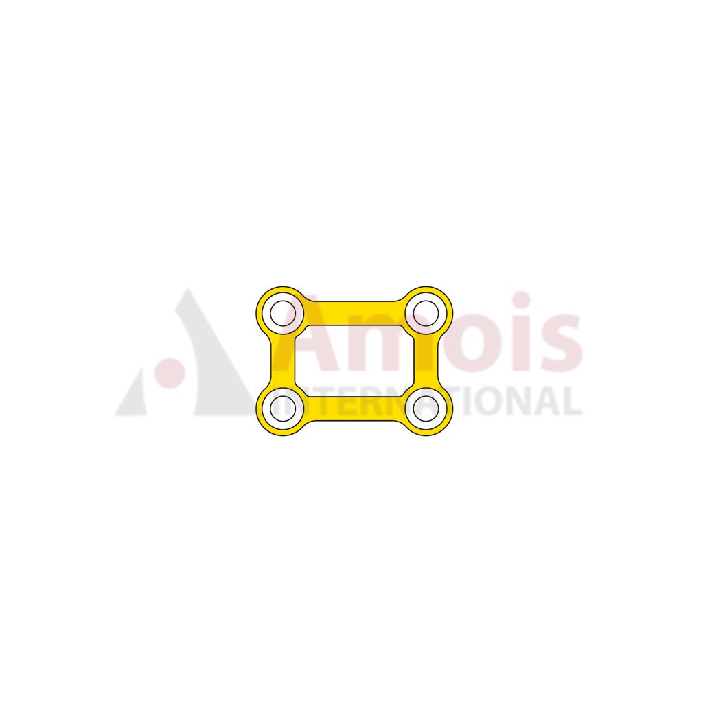 Mini Rectangular Plate 2.0 mm, Titanium, 2x2 Holes, Profile 1.0mm P=5 Piece