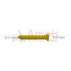 Mini Screw with Full Thread, Titanium, Dia. 2.0mm, Self-Tapping, P=5 Pieces