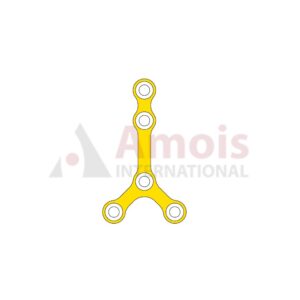 Mini Y-Plate 2.0 mm, Titanium, 5 Holes, 12.0mm Web, 6.0x6.0mm Y-Bar, Profile 1.0mm, P=5 Pieces