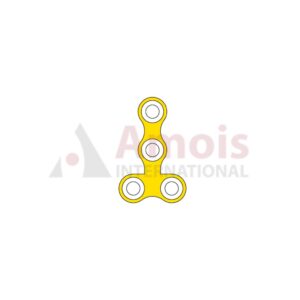 Mini T-Plate 2.0 mm, Titanium, 4 Holes, Narrow, Profile 1.0mm, P=5 Piece