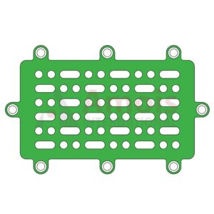 Neuro Sub-Temporal Plate 1.6mm, Bore Spacing 42.0/24.0mm