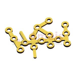 Titanium Calcaneus "B" Type Locking Plate 3.5mm, 15 Holes, 69mm Long, Angle-Stable