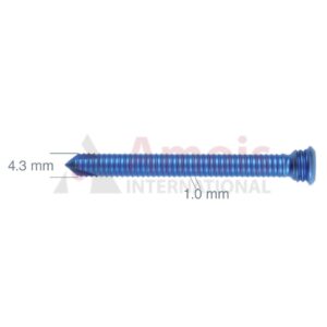 Titanium Locking Fullthreaded - Cortical Screw, Dia. 5mm, Angle-Stable/Self-Tapping
