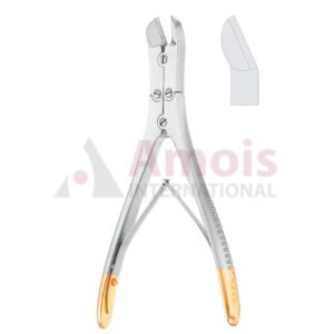 Wire Cutting Plier 18cm (7"), Curved, Double Articulated, Hard Wires Up to Dia. 1.6mm, Soft Wires Up to Dia. 2.0mm