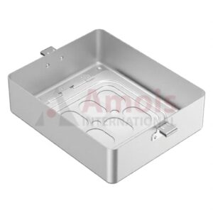 Bottom for Sterilization Container, silver, Bottom perforated