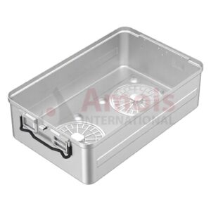 Bottom for Sterilization Container, silver, Bottom perforated