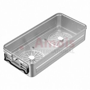 Bottom for Sterilization Container, Silver, Bottom Perforated