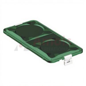 Container Lid Green for Storage Disposal Container 585x285mm