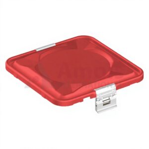 Container Lid Red for Storage Disposal Container 295x280mm