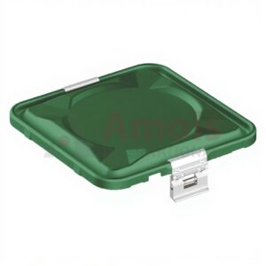 Container Lid Green for Storage Disposal Container 295x280mm