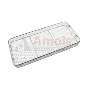 Wire Basket, with Drop and Tiltable Handle, Crimp Wire Mesh Stainless Steel