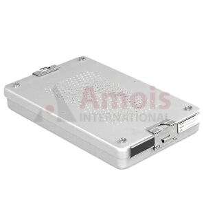 Dental-Sterilisation container, Lid perforated - Bottom perforated