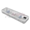Endoscope Wire Basket 492x134x55 with Lid and Silicone Holders for 2 Endoscopes