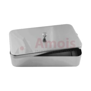 instrument Boxes, Lid with Knob, Stainless Steel