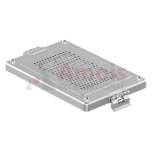 Lid for Dental-Container, silver Lid perforated, 325x192mm