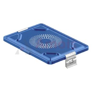 Lid for Dental-Container, blue perforated, 365x255mm