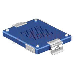 Lid for Dental-Container, blue perforated, 232x174mm