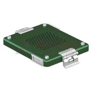 Lid for Dental-Container, green perforated, 232x174mm