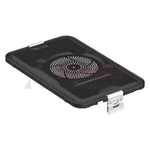 Lid for Sterilization Container, Black Lid Perforated, 460x285 mm