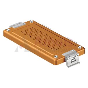 Lid for Sterilization Container, gold Lid perforated, 315x140 mm