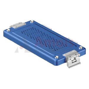 Lid for Sterilization Container, blue Lid perforated, 315x140 mm