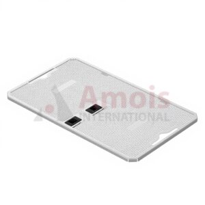 Lid for wire basket with perforated sheet 539x346x4mm