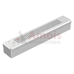 Scope-Sterilisationscontainer outside 455x80x70mm, silver Lid perforated - Bottom perforated