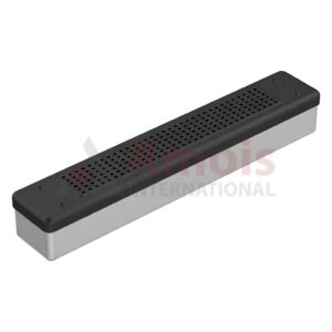 Scope-Sterilisationscontainer outside 455x80x70mm, black Lid perforated - Bottom perforated