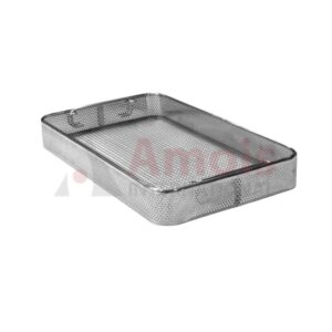 Wire Basket, with Drop Handle, Flat Wire Mesh, Stackable