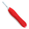 scalpel handle no4 with red handle